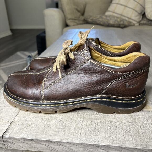 Dr. Martens Mens Size 12 #11232 Brown Leather Lace Up Oxfords Shoes Vintage 90s - Picture 6 of 13
